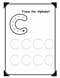 Tracing Alphabet C 