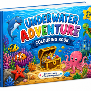 Underwater Adventure Colouring Book for Kids – Fun Ocean Coloring Pages with Cute Sea Animals